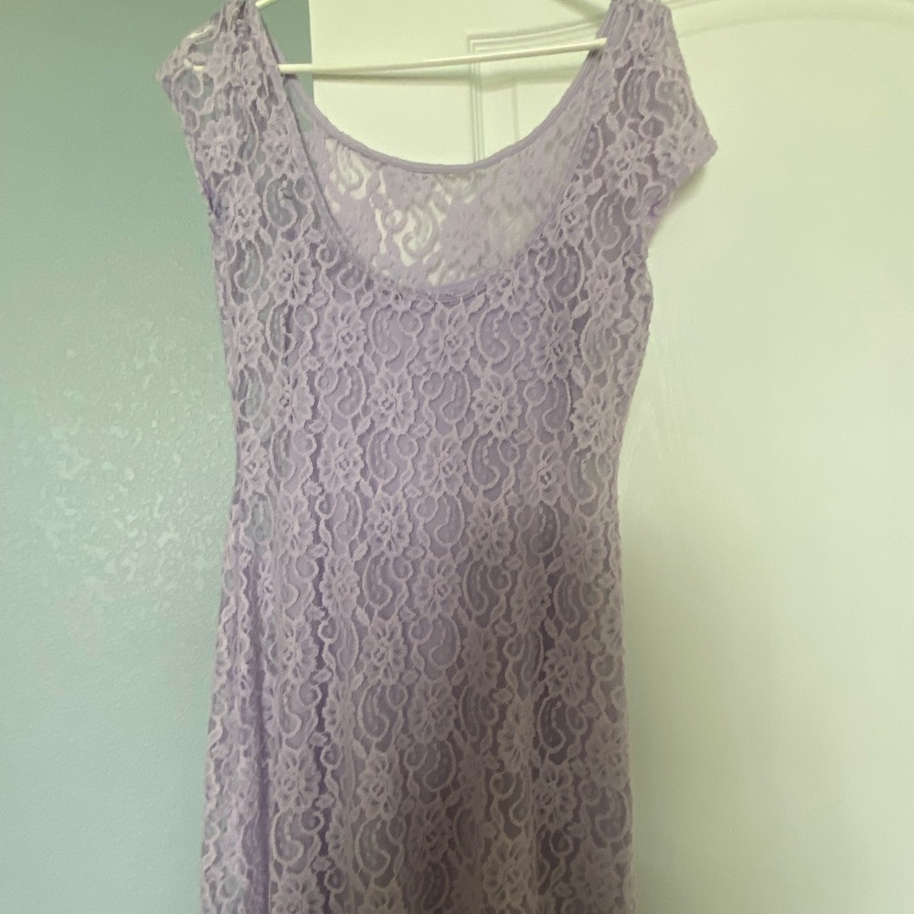 Abercrombie & Fitch, Size Large, Lilac mid length dress